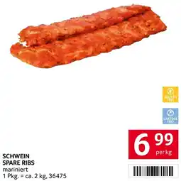 Transgourmet Schwein spare ribs Angebot