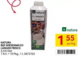 Transgourmet Natura bio wiesenmilch länger frisch Angebot