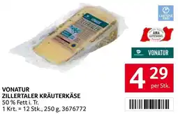 Transgourmet Vonatur zillertaler kräuterkäse Angebot