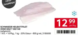 Transgourmet Schwarzer heilbuttfilet ohne haut 100/140 Angebot