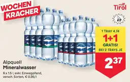 MPreis Alpquell Mineralwasser Angebot