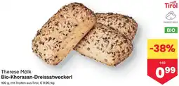 MPreis Therese Mölk Bio-Khorasan-Dreisaatweckerl Angebot