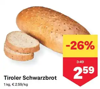 MPreis Tiroler Schwarzbrot Angebot