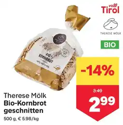 MPreis Therese Mölk Bio-Kornbrot geschnitten Angebot