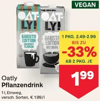 MPreis Oatly Pflanzendrink Angebot