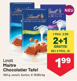 MPreis Lindt Maitre Chocolatier Tafel Angebot