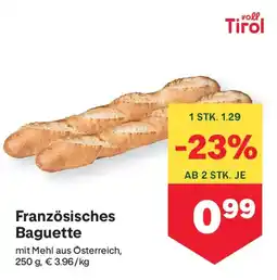 MPreis Französisches Baguette Angebot
