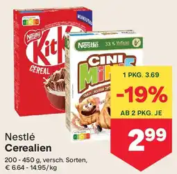 MPreis Nestlé Cerealien Angebot