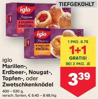 Iglo Marillen-, Erdbeer-, Nougat-, Topfen-, oder Zwetschkenknödel