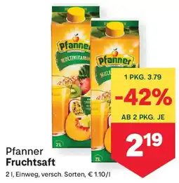 MPreis Pfanner Fruchtsaft Angebot