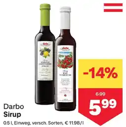 MPreis Darbo Sirup Angebot