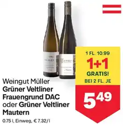 MPreis Weingut Müller Grüner Veltliner Frauengrund DAC oder Grüner Veltliner Mautern Angebot