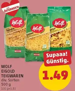 PENNY Wolf eigold teigwaren Angebot