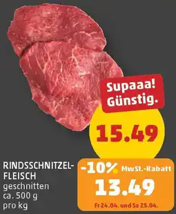 PENNY Rindsschnitzel-fleisch Angebot