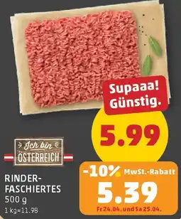 PENNY Rinder- faschiertes Angebot