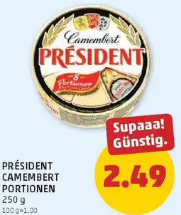 PENNY Président camembert portionen Angebot