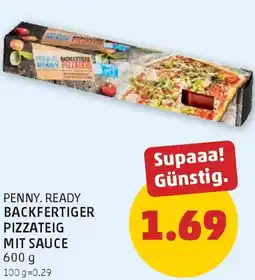 PENNY Penny. ready backfertiger pizzateig mit sauce Angebot