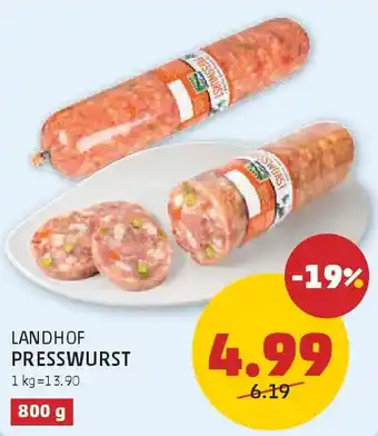 PENNY Landhof presswurst Angebot