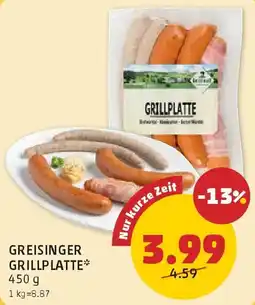 PENNY Greisinger grillplatte Angebot