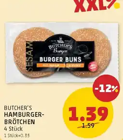 PENNY Butcher's hamburger- brötchen Angebot
