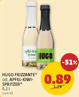 PENNY Hugo frizzante* od. apfel-kiwi- spritzer Angebot