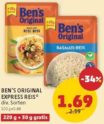 PENNY Ben's original express reis Angebot