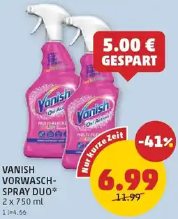 PENNY Vanish vorwasch- spray duo Angebot