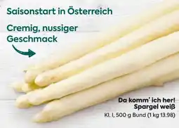 Billa Da komm' ich her Spargel weiß Angebot