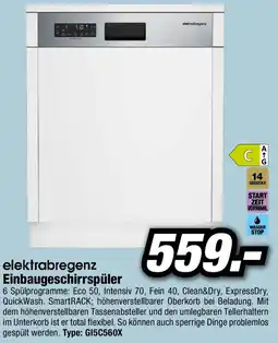 Red Zac Elektrabregenz einbau-geschirrspüler teilintegriert 60 cm gi5c560x edelstahl/​cleansteel Angebot