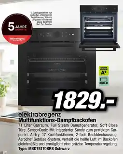 Red Zac Elektrabregenz einbau-elektro-backofen mbd76170brb schwarz Angebot