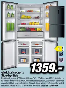 Red Zac Elektrabregenz side-by-side sbsq4600dx Angebot