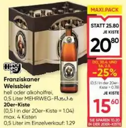 Maximarkt Franziskaner Weissbier Angebot