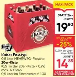 Maximarkt Kaiser Fasstyp Angebot