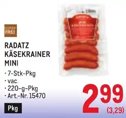 Metro Radatz käsekrainer mini Angebot