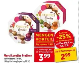 Interspar Merci Lovelies Pralinen Angebot