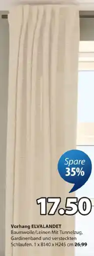 JYSK Vorhang ELVALANDET Angebot