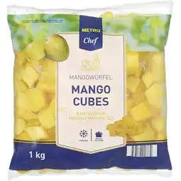 Metro Mangowürfel, Preisangabe ohne MwSt. (Preis inkl. MwSt. 6,48 €), METRO Angebot