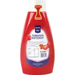 Metro Tomaten Ketchup, Preisangabe ohne MwSt. (Preis inkl. MwSt. 4,28 €), METRO Angebot