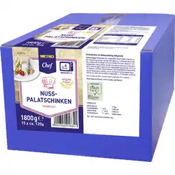 Metro Topfen- od. Nusspalatschinken, Preisangabe ohne MwSt. (Preis inkl. MwSt. 22,94 €), METRO Angebot