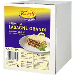 Metro Lasagne Grandi, Preisangabe ohne MwSt. (Preis inkl. MwSt. 4,94 €), METRO Angebot