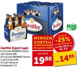Interspar Zwettler export lager Angebot