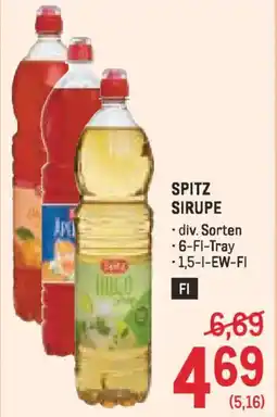 Metro SPITZ SIRUPE Angebot
