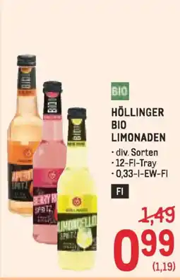 Metro HÖLLINGER BIO LIMONADEN Angebot