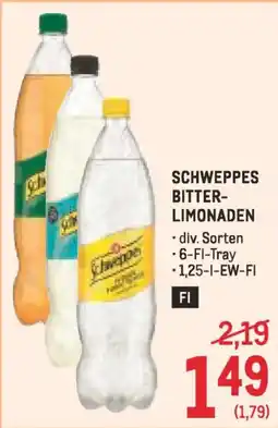 Metro Schweppes bitter- limonaden Angebot