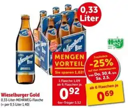 Interspar Wieselburger gold Angebot