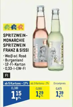 Metro Spritzwein- monarchie spritzwein franz & sissi Angebot