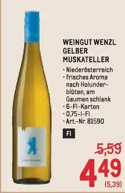 Metro Weingut wenzl gelber muskateller Angebot