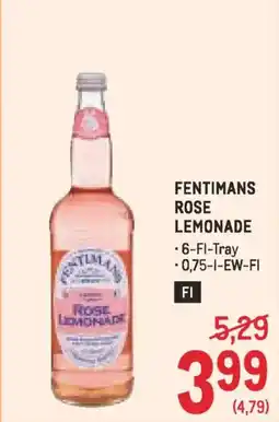 Metro Fentimans rose lemonade Angebot