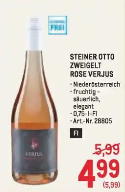 Metro Steiner otto zweigelt rose verjus Angebot