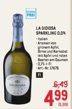 Metro La gioiosa sparkling 0,0% Angebot